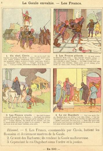 Figure 2 : Devinat, E & Toursel, A. (1926). Histoire de France par l'image et l'observation directe, Martinet, p. 8