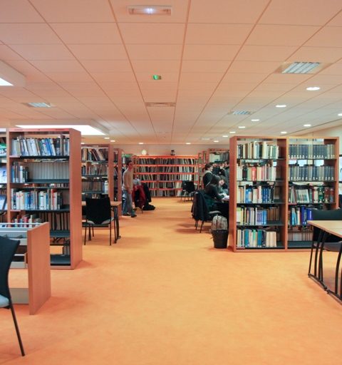 Vue de la bibliothèque de l'ENSCI