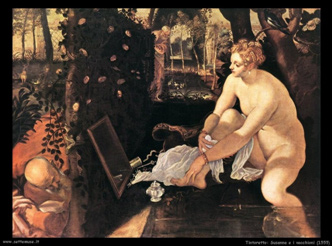 Figure 1. Tintoret Suzanne et les vieillards, 1555.