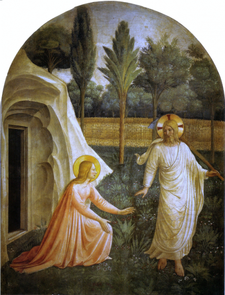 Fig. 2. Beato Angelico, Noli me tangere, affresco, 180x146 cm, Firenze, Museo di San Marco.