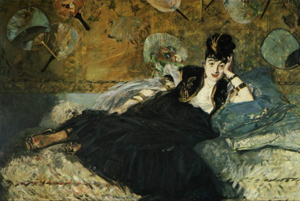 Fig. 12 : Édouard Manet, La dame aux éventails (Nina de Callias), 1873, huile sur toile, 113,5 × 166,5 cm, Paris, Musée d’Orsay