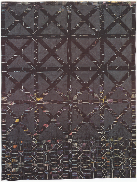 Fig. 4 - François Rouan, Tressage (gris et noir), 1969