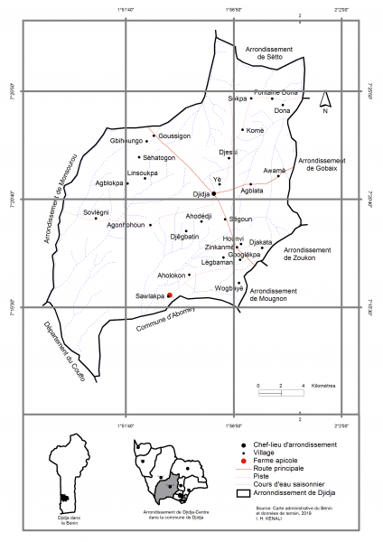 Figure 1 : Localisation géographique du site d’étude