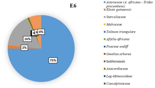 Figure 8 : Importance des pollens de Cajanus Cajan dans le mois de mai