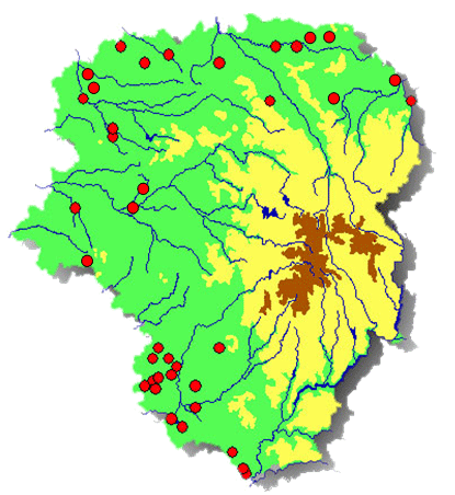 Fig. 3 : répartition en Limousin de L. dispar – (source SEL 2009).