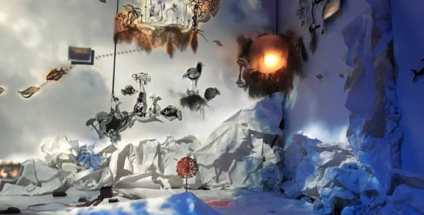 SEANCE FILMEE D'APPROCHE AU MAPPING VIDEO