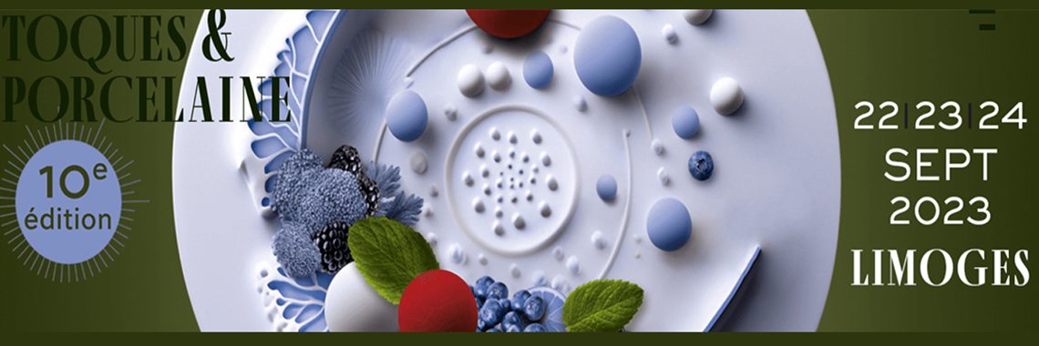 TOQUES ET PORCELAINE   EXPOSITION "LA CERAMIQUE SE REINVENTE"