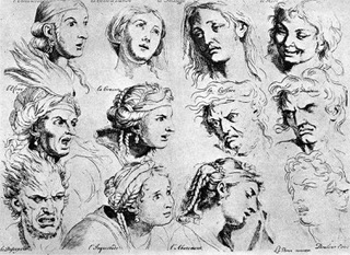 Charles Le Brun, L’Expression des passions de l’âme, extrait du Traité des Passions, Paris, 1727