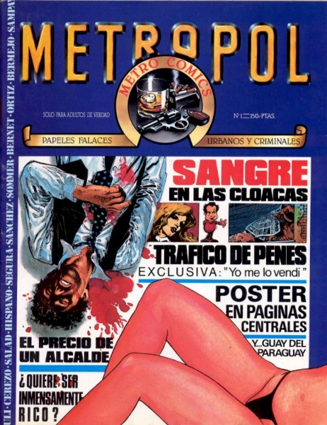 Figura 1. Portada del primer número de Metropol (Ediciones Metropol, Barcelona, 1983).