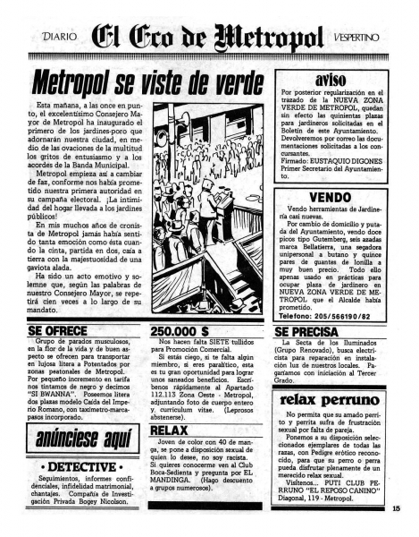 Figura 3. Página de El Eco de Metropol.