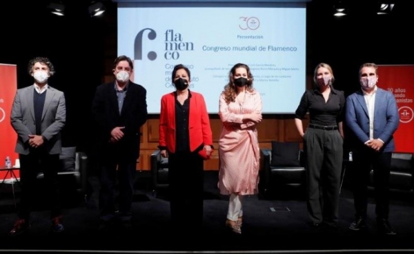 Figure 1 : Cérémonie de présentation du Congrès Mondial de Flamenco (Madrid, le 29/03/21)
