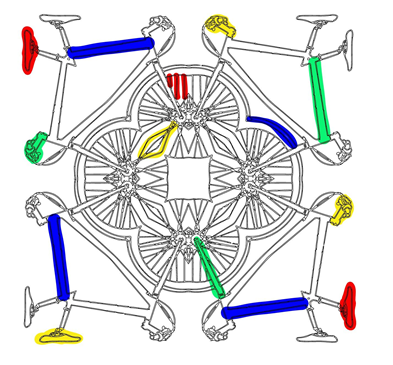 Figure 9. Motif central de la charte graphique de Designoscope