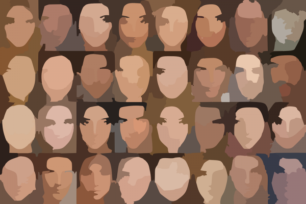 Figure 2. Real Blurred Avatars People Character Many Faces