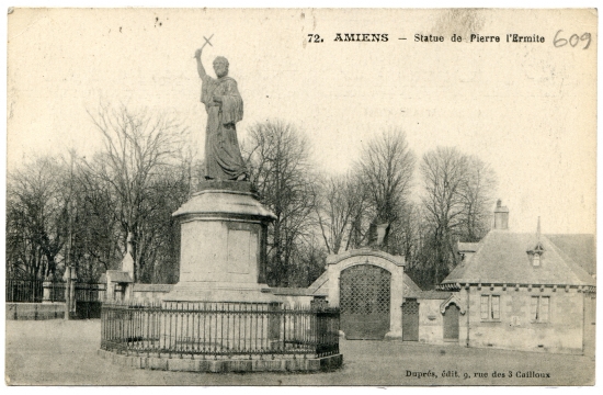 Amiens - Statue de Pierre l'Ermite