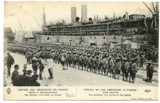 Arrivée des Américains en France - Après le débarquement les soldats vont aller au camp