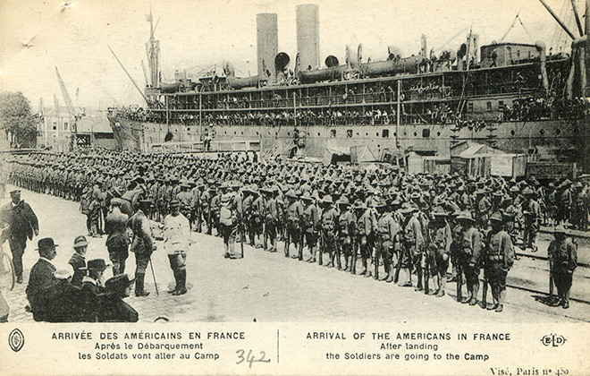 Arrivée des Américains en France - Après le débarquement les soldats vont aller au camp