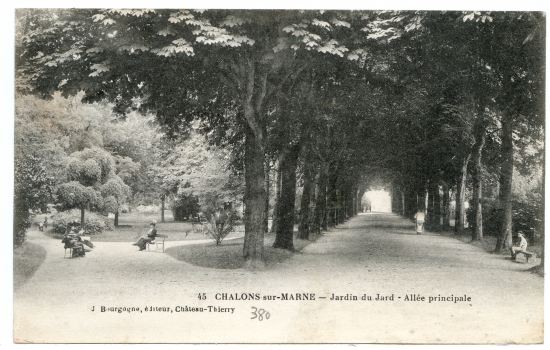 Chalons-sur-Marne - Jardin du Jard - Allée principale