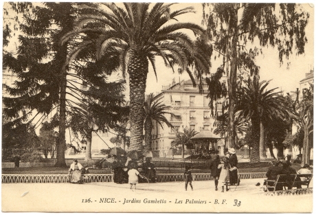 Nice. - Jardins Gambetta - Les Palmiers