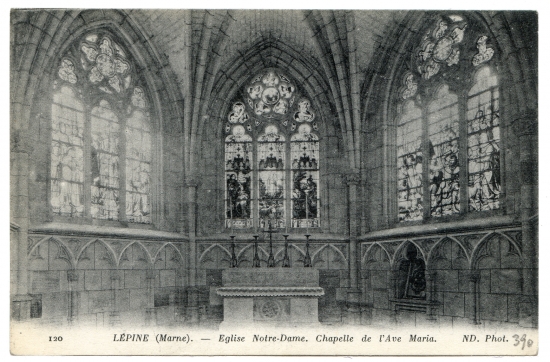 Lépine (Marne). - Eglise Notre-Dame. Chapelle de l'Ave Maria