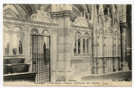Lépine (Marne). - Basilique Notre-Dame. Clôture intérieure du Choeur