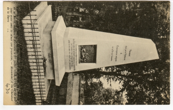 Abbeville. - Le Monument du Chevalier de la Barre, élevé le 7 juillet 1907.