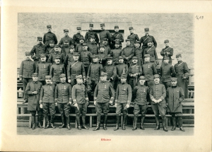 45e R.I.- Laon - mars 1908 - Officiers