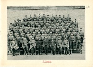 45e R.I.- Laon - mars 1908 - 2ème Compagnie