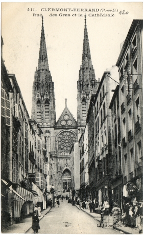 Clermont-Ferrand (P.-de-D.) - Rue des Gras et de la Cathédrale