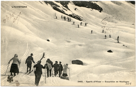 l'Auvergne - Sports d'hiver - Excursion en montagne