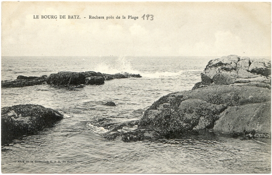 Le Bourg de Batz. - Rochers près de la plage