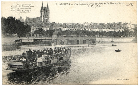 Angers - Vue générale prise du Pont de la Haute-Chaîne