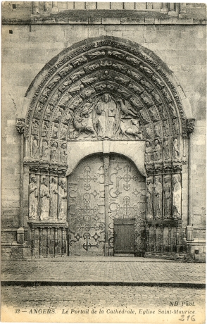 Angers - Le Portail de la cathédrale, église Saint-Maurice