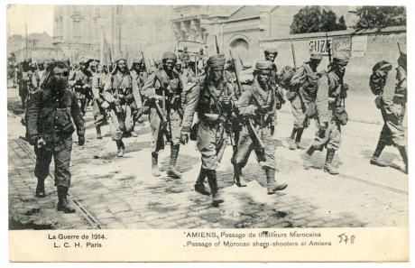 Amiens. Passage des tirailleurs Marocains - Passage of Marocan sharp at Amiens