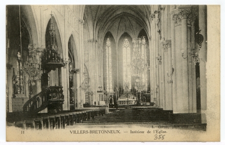 Villers-Bretonneux. - Intérieur de l'Eglise