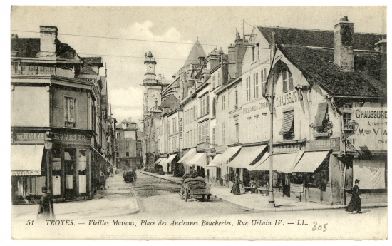 Troyes - Vieilles Maisons, Place des Anciennes Boucheries, Rue Urbain IV