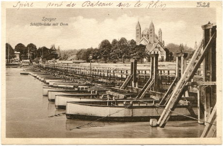 Speyer - Schiftbrücke mit Dom