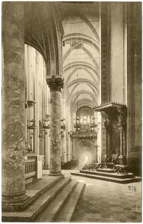 Dom Speyer. - Inneres, Hochaltar und Bischofsthron