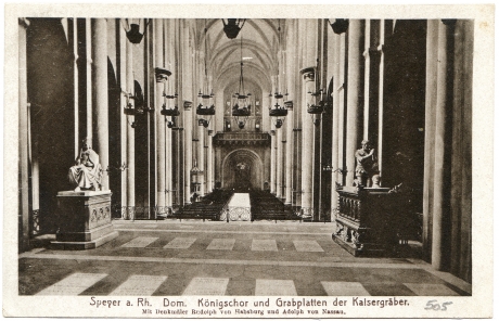 Speyer a. Rh. - Königschor und Grabplatten der Kaisergräber