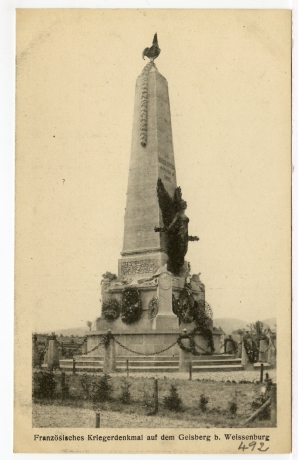 Französisches Kriegerdenkmal auf dem Geisberg b. Weissenburg
