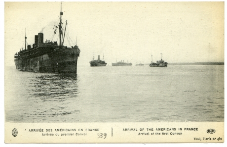 Arrivée des Américains en France - Arrivée du premier convoi