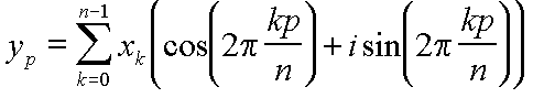 Discrete Fourier Transform equation