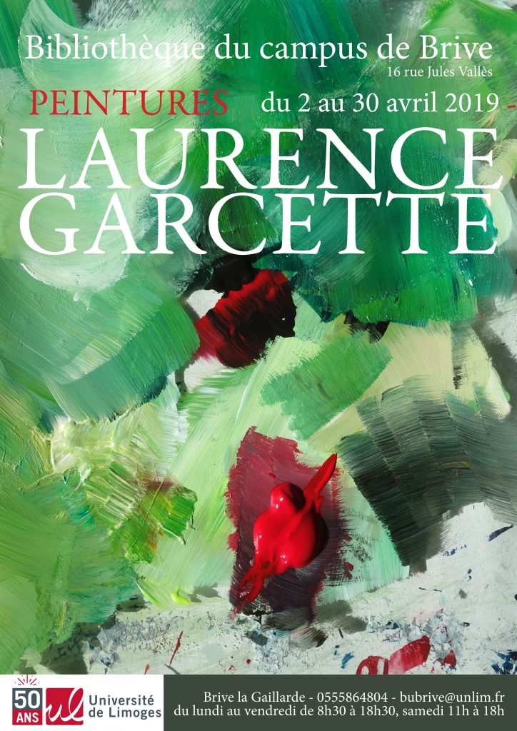 Affiche de l'exposition de Laurence Garcette