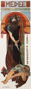 Médée, Affiche pour des Sarah Bernardt et le Théatre de la Renaissance - Alphonse Mucha