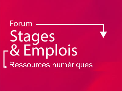 Stages - emplois : ressources numériques