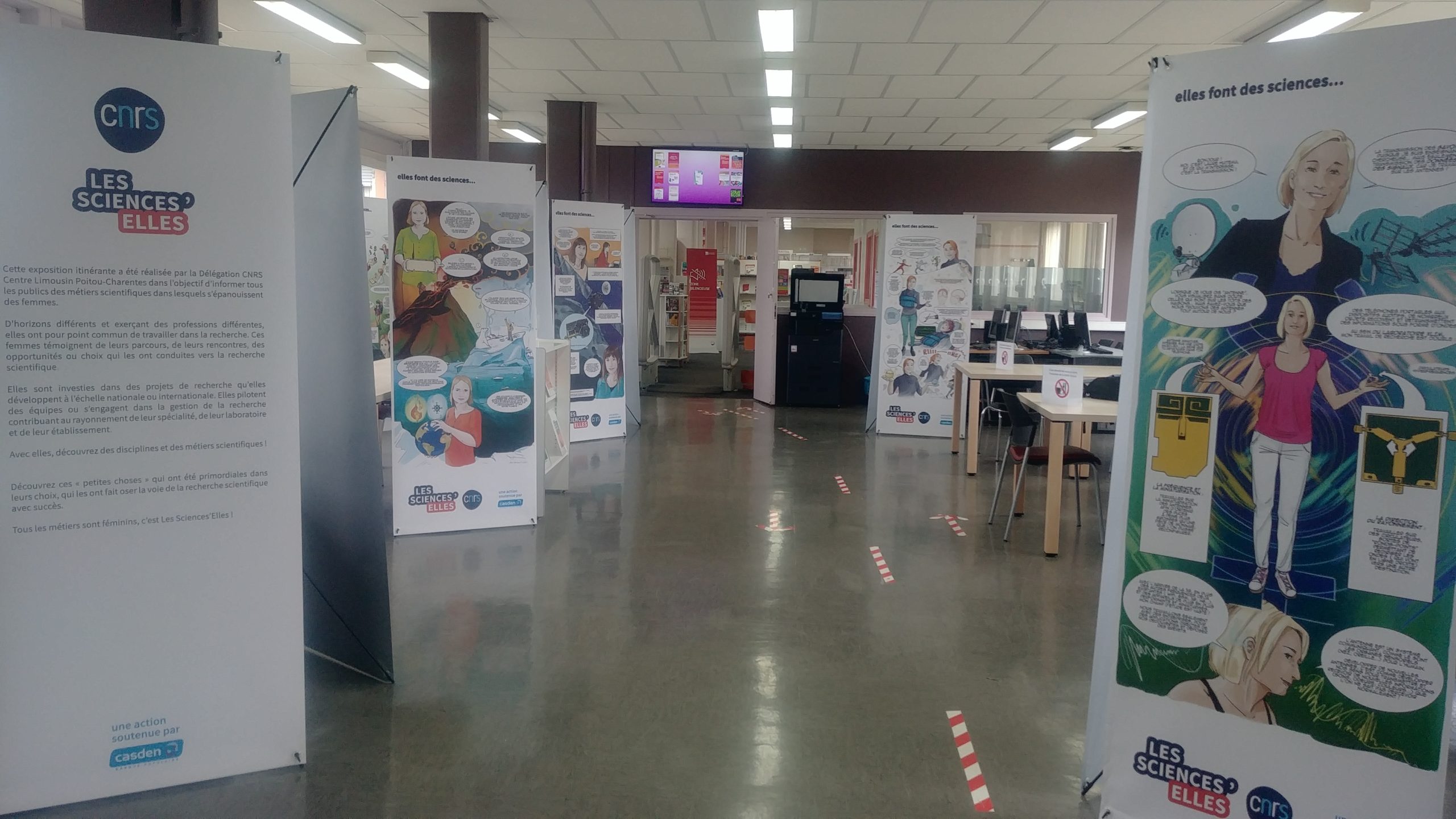 Les Sciences/Elles, exposition à la BU de l'IUT du Limousin