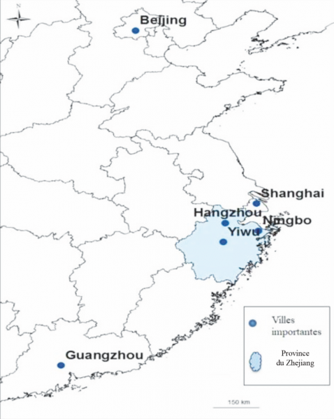 Fig. 1 – Localisation de Yiwu (Chine de l’Est)