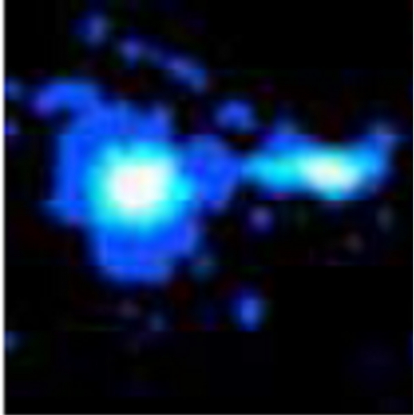 Fig.1 Le quasar PKS 0637-752 en rayons X-17 