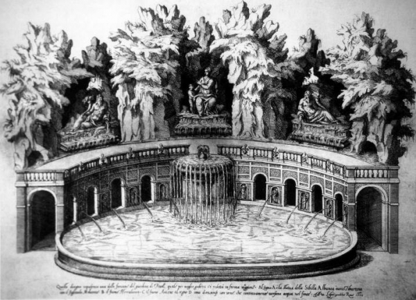 Fig. 7 É. Dupérac, Fontana dell'Ovato