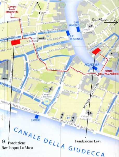 Fig. 2 - Plan de Venise manipulé par les organisateurs du colloque