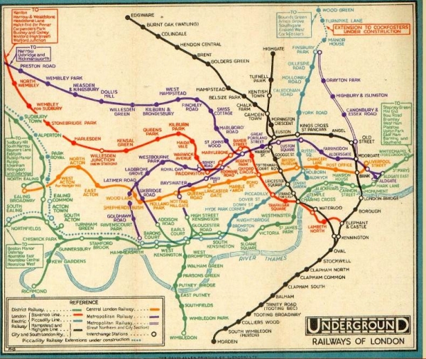 Fig. 4 - Anon., Plan des London Underground